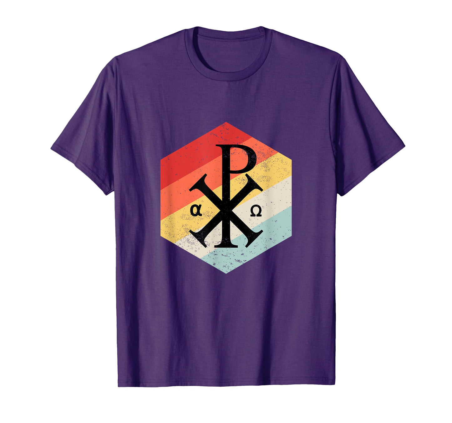 Chi Rho Symbol Motif Jesus Constantine Cross Christian T-Shirt