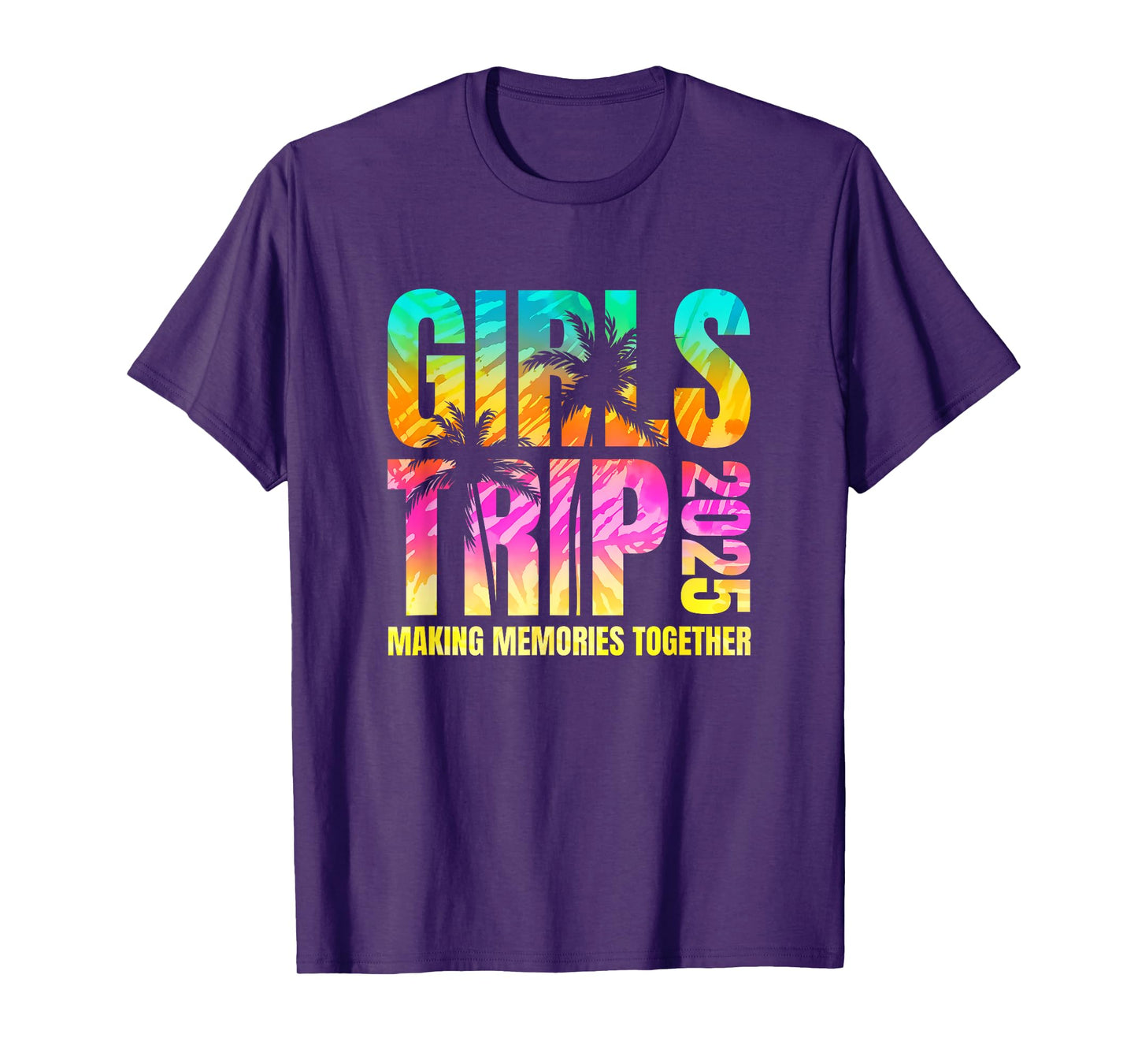Girls Trip 2025 Vacation Weekend Matching Beach Summer T-Shirt