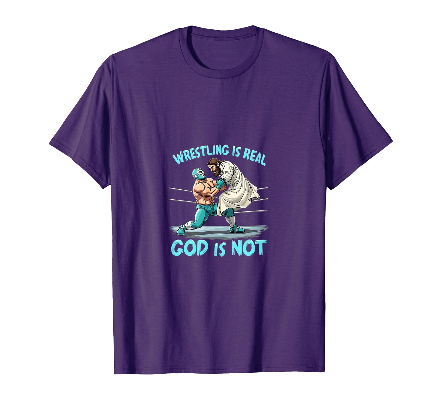 Atheist Wrestling Funny Jesus Humor T-Shirt