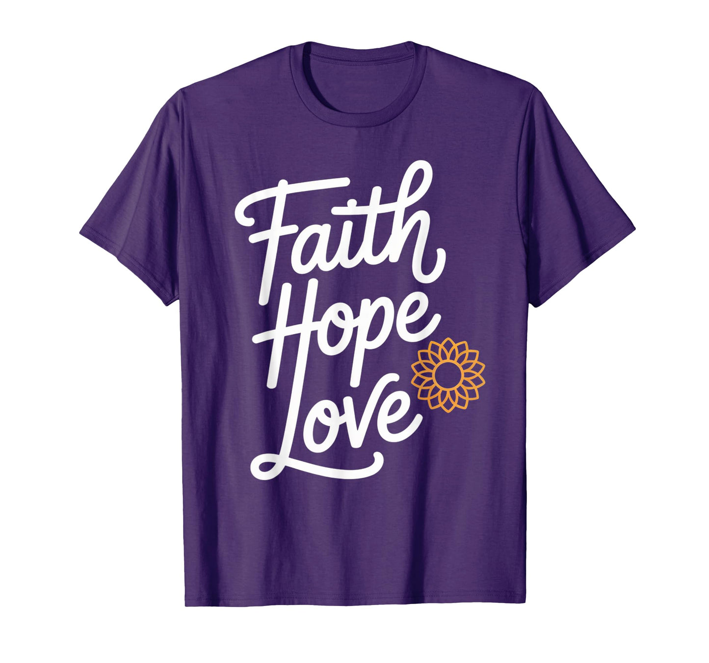 Faith Hope Love Christian Sunflower T-Shirt