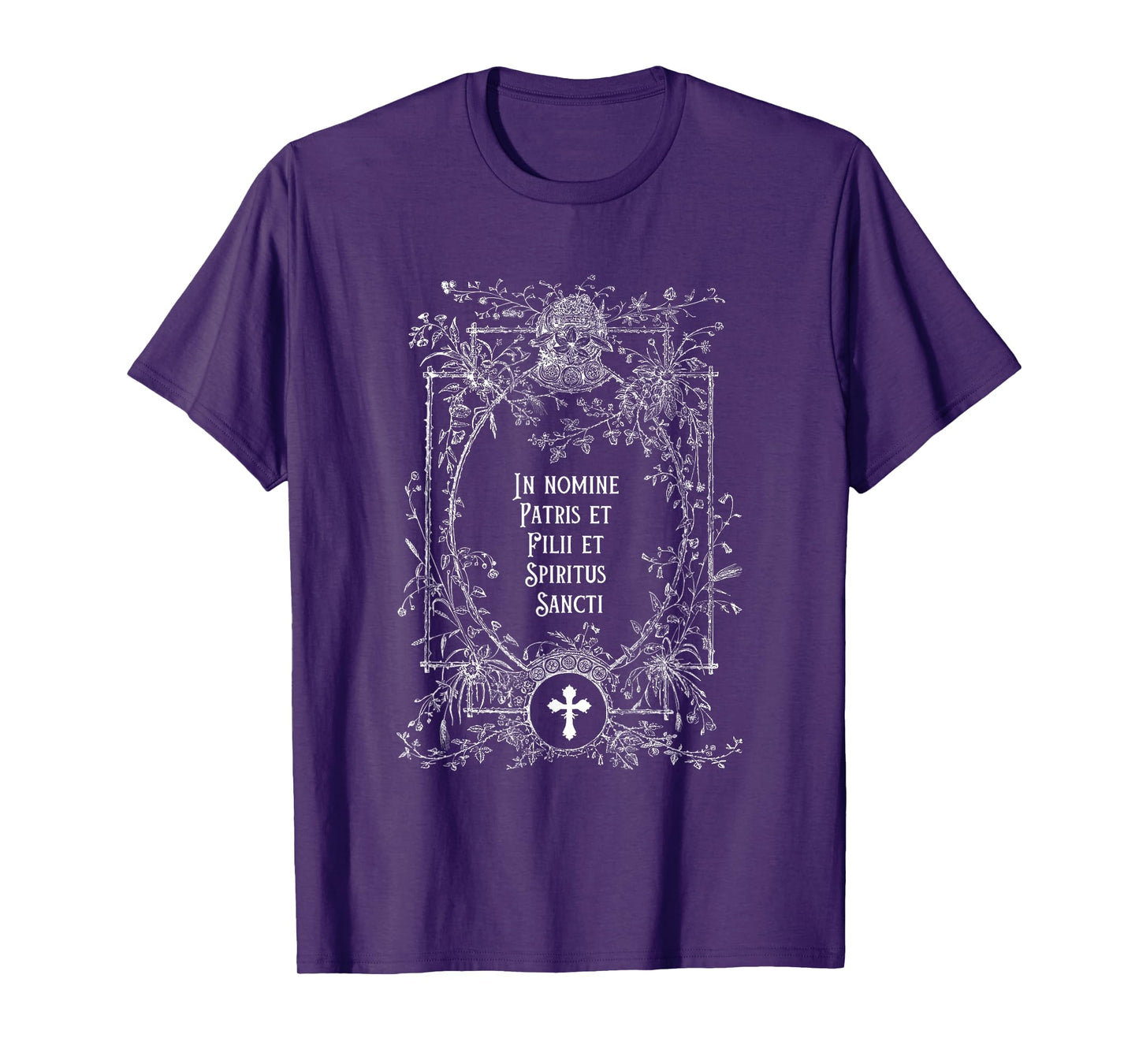 Latin Mass In Nomine Patris Sign of the Cross Catholic T-Shirt