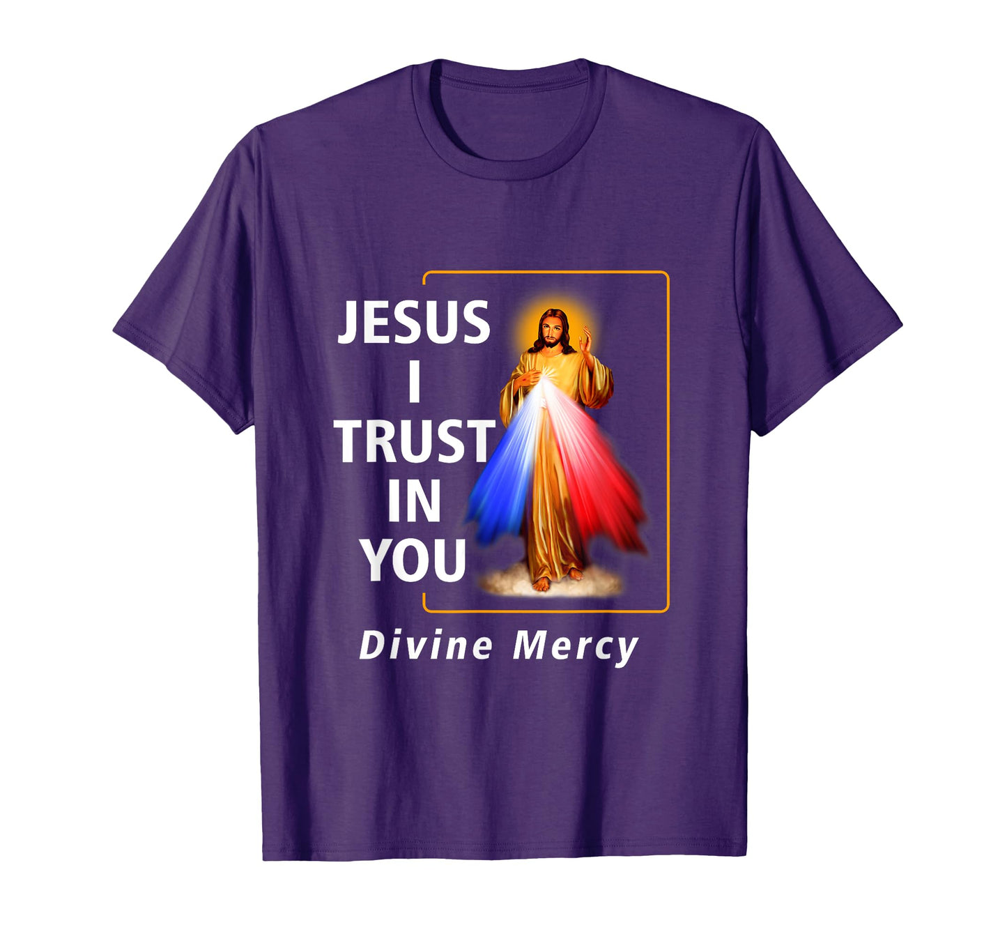 Jesus I Trust In You Divine Mercy Catholic Graphic Christian T-Shirt