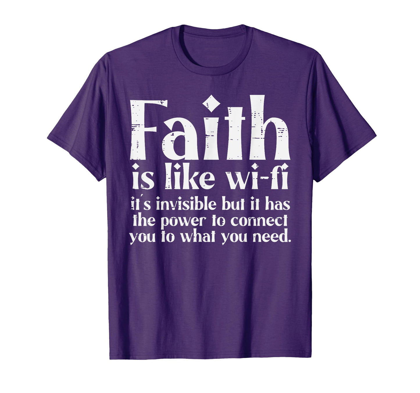 Faith Is Like Wifi God Jesus Religious Christian Men Women T-Shirt
