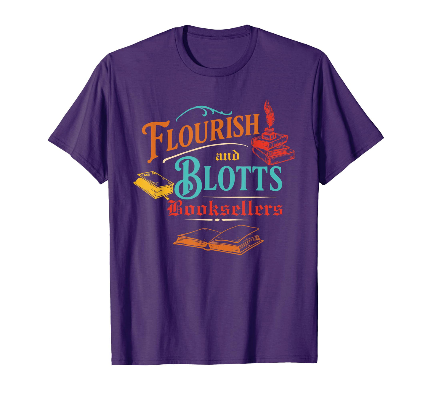 Flourish And Blotts Booksellers Vintage Design T-Shirt