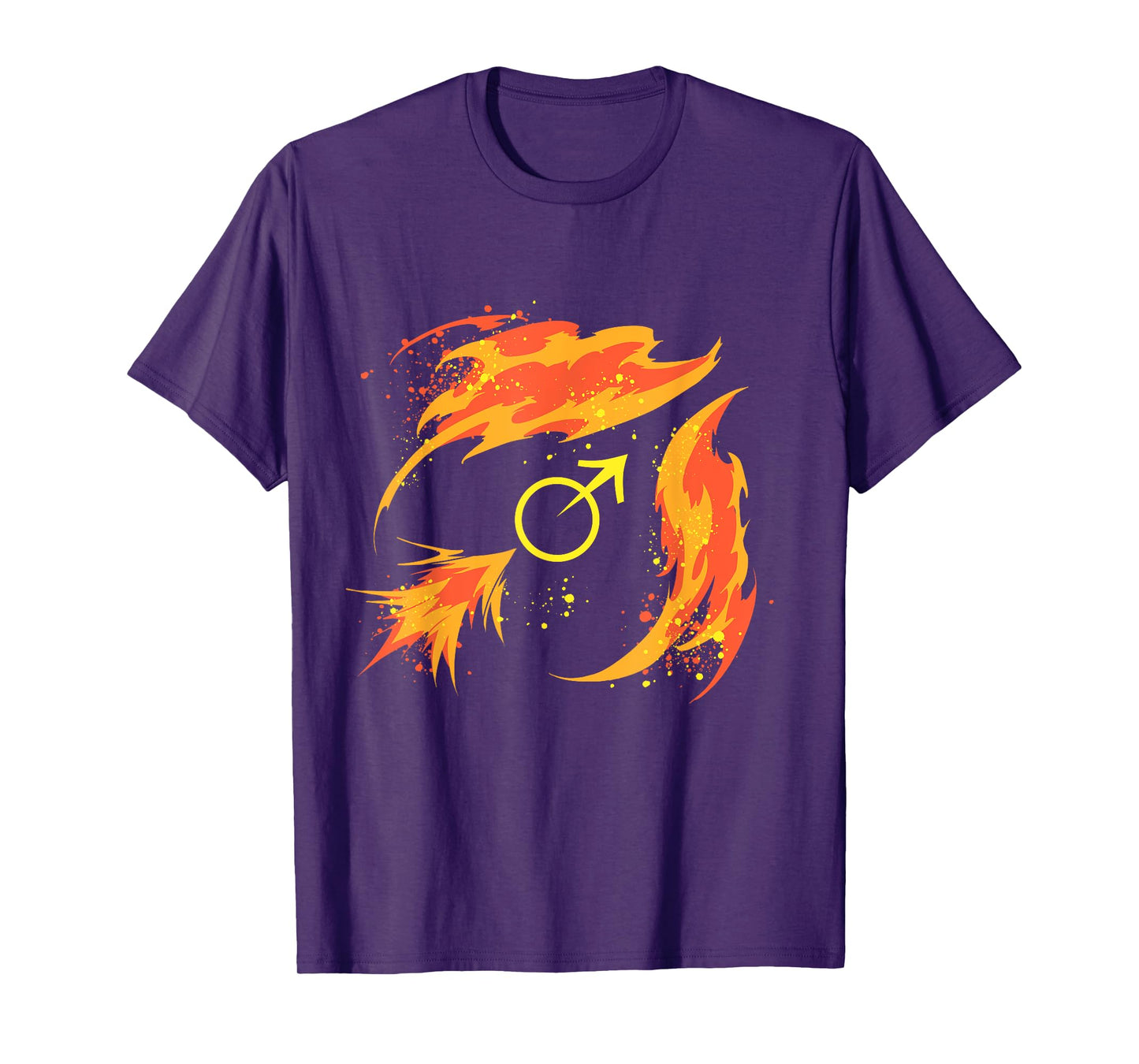 Sailor Fire Bow Mars Symbol Japanese Magical Anime Style T-Shirt