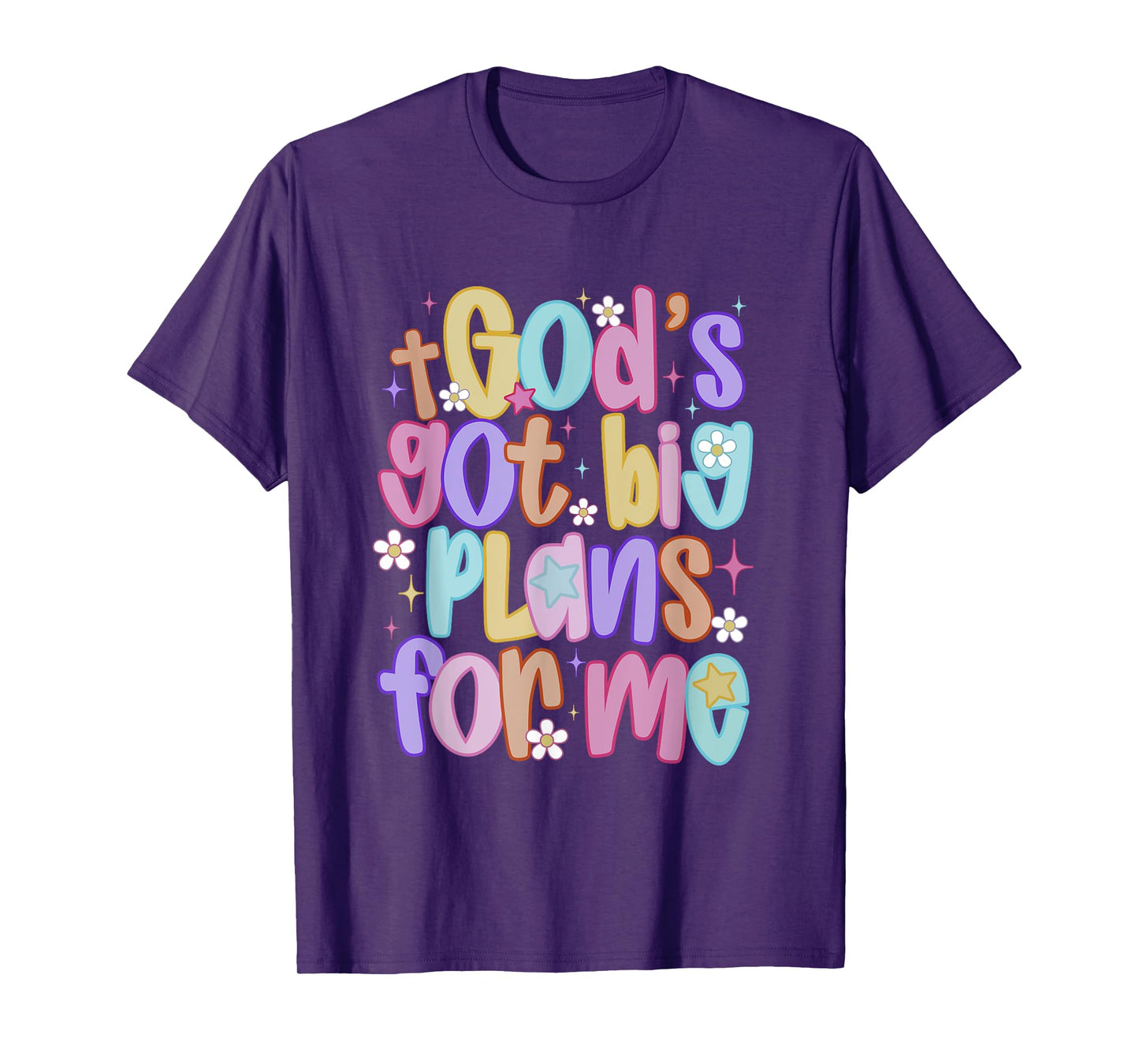 God's Got Big Plans For Me Religious Christian Prayer Kids T-Shirt