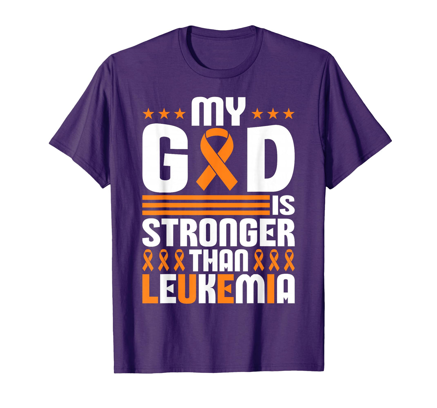 Childhood Leukemia Fighters Orange Ribbon Awareness T-Shirt