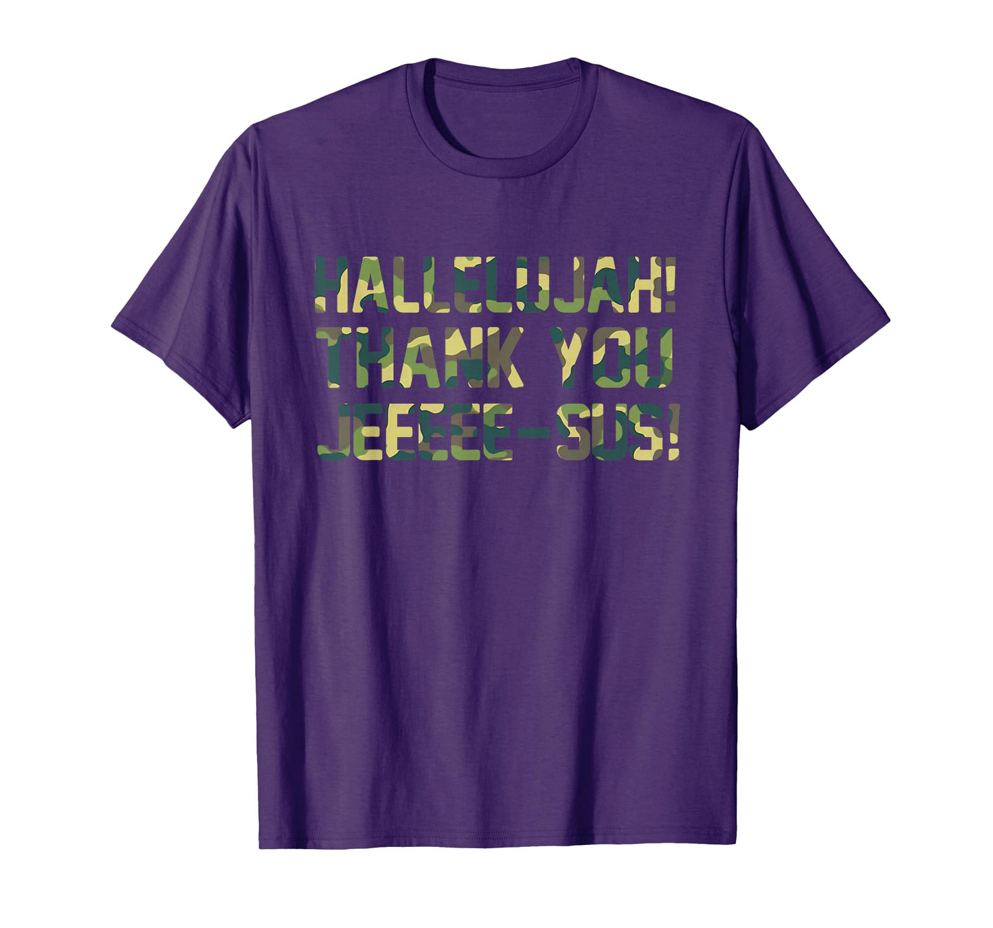 Hallelujah Christian Camo Design for Church Fans T-Shirt