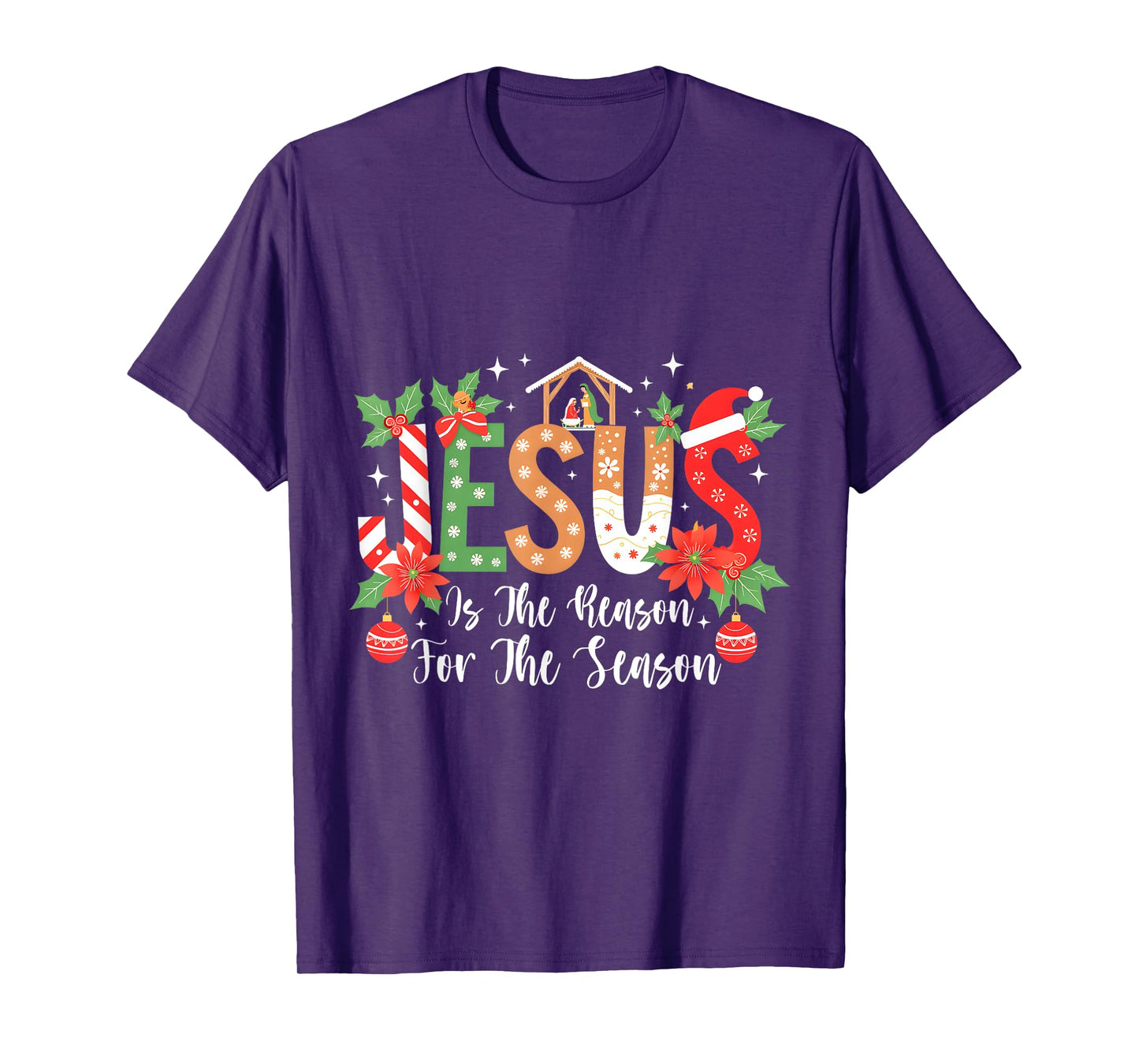 Christmas Jesus Is The Reason For The Season Nativity T-Shirt