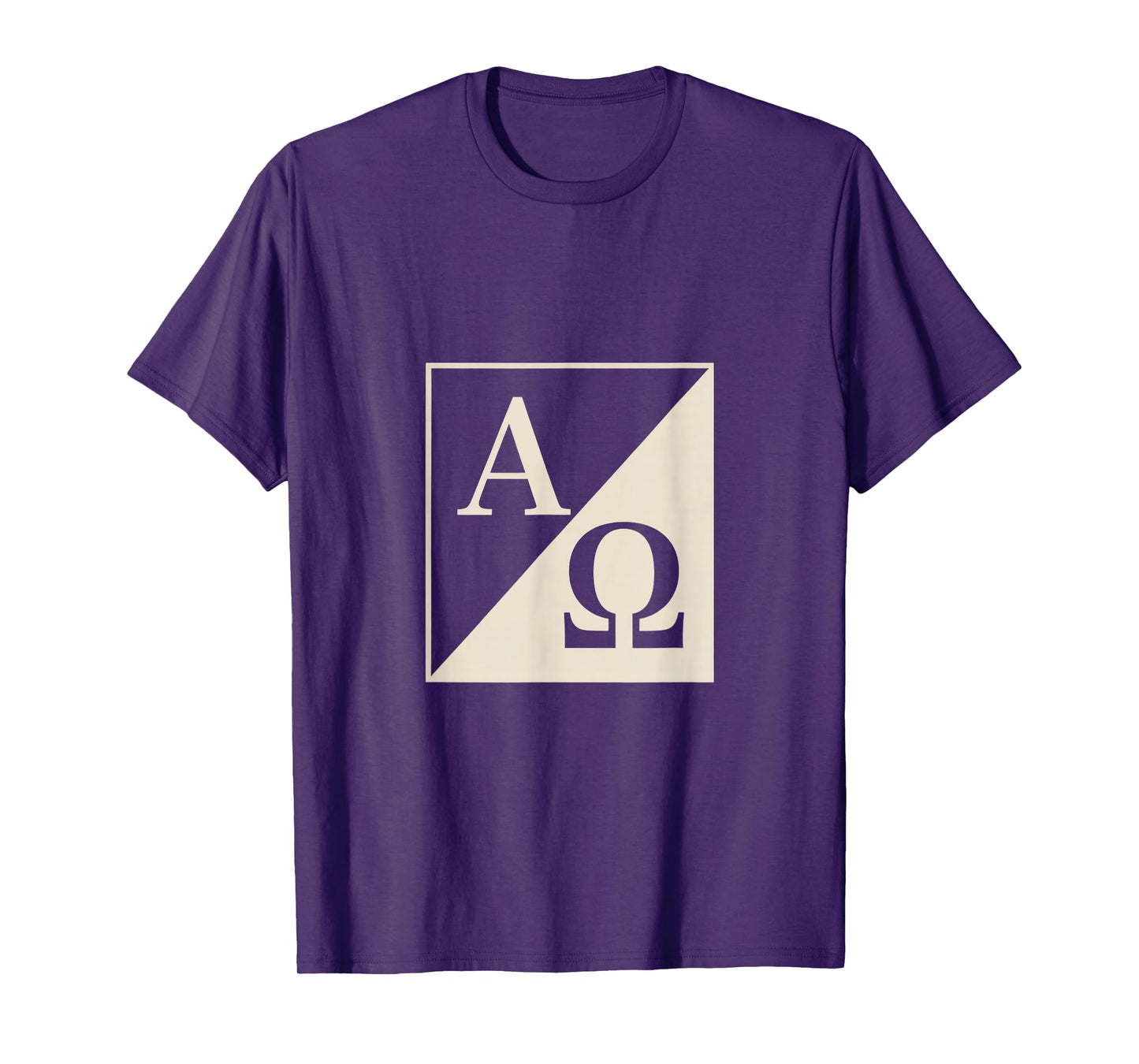 Alpha Omega Christian Symbol A and Omega Faith Emblem T-Shirt