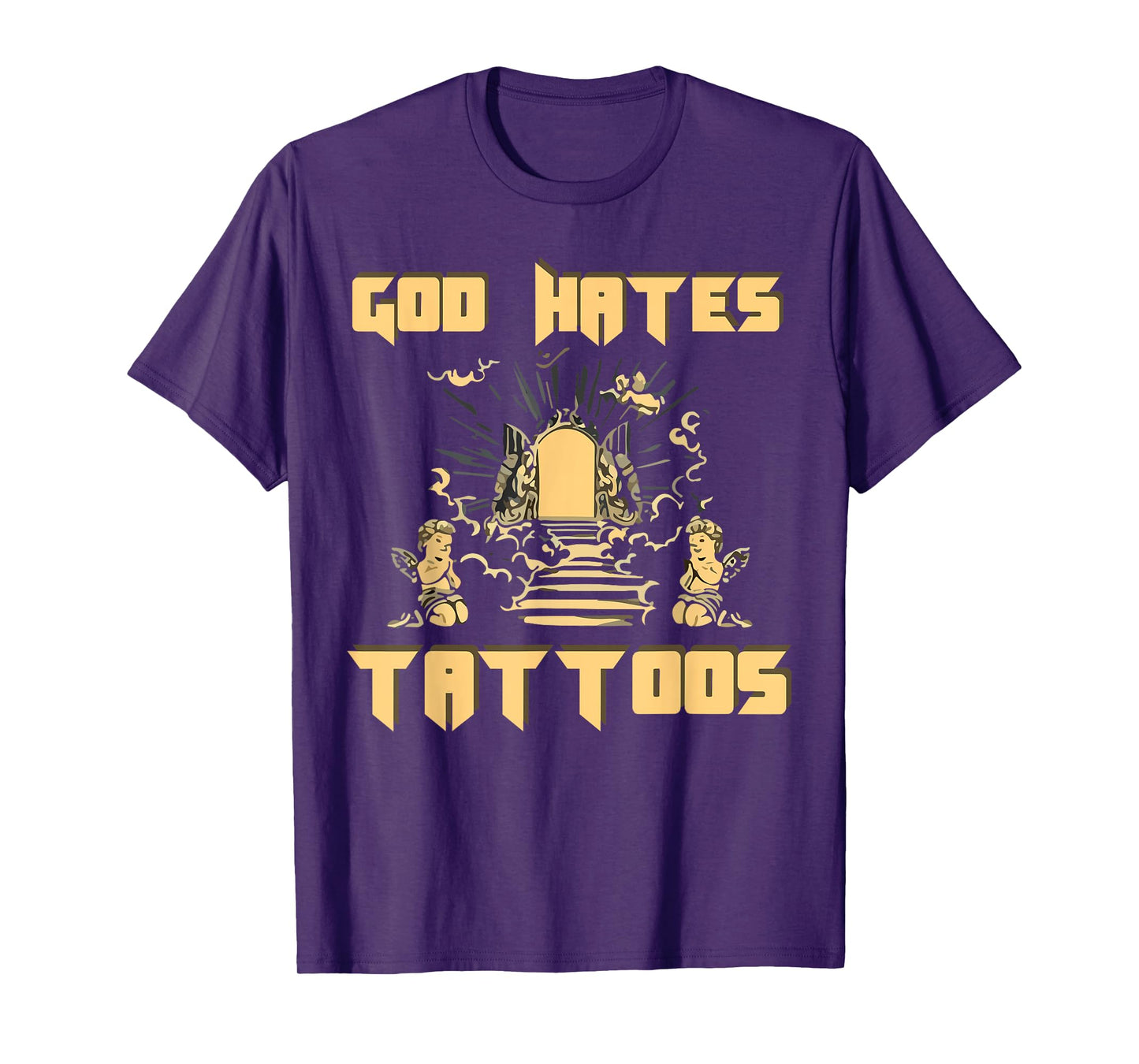 God Hates Tattoos Christian Bible Jesus Anti Tattoo Religion T-Shirt