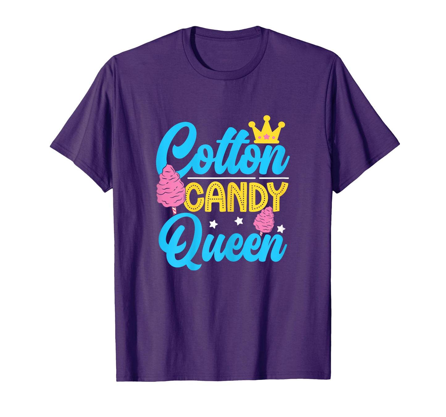 Funny Cotton Candy Queen Quote Women Girls Flavored Candies T-Shirt