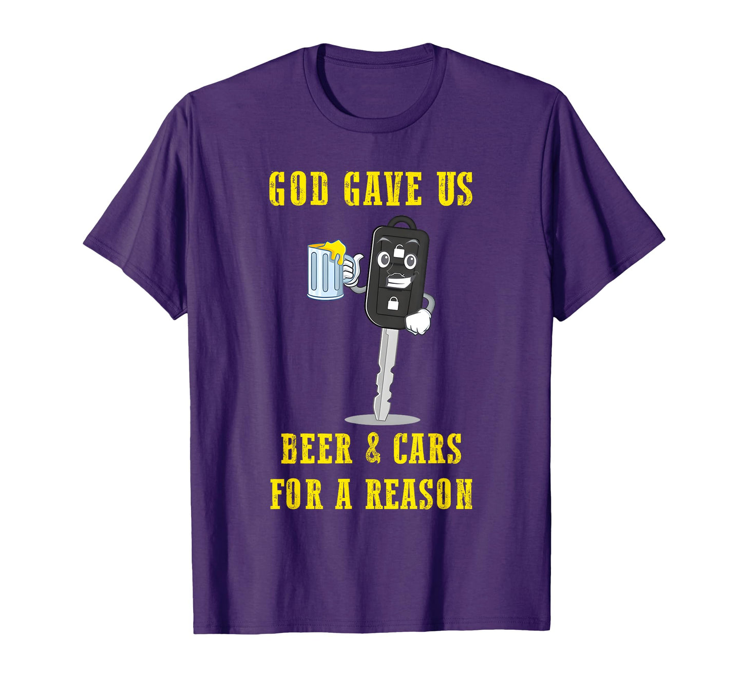 God Gave Us Beer & Cars for A Reason T-Shirt