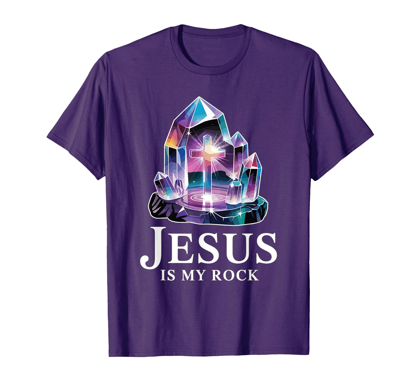 Jesus Is My Rock Bible Verse Christian T-Shirt