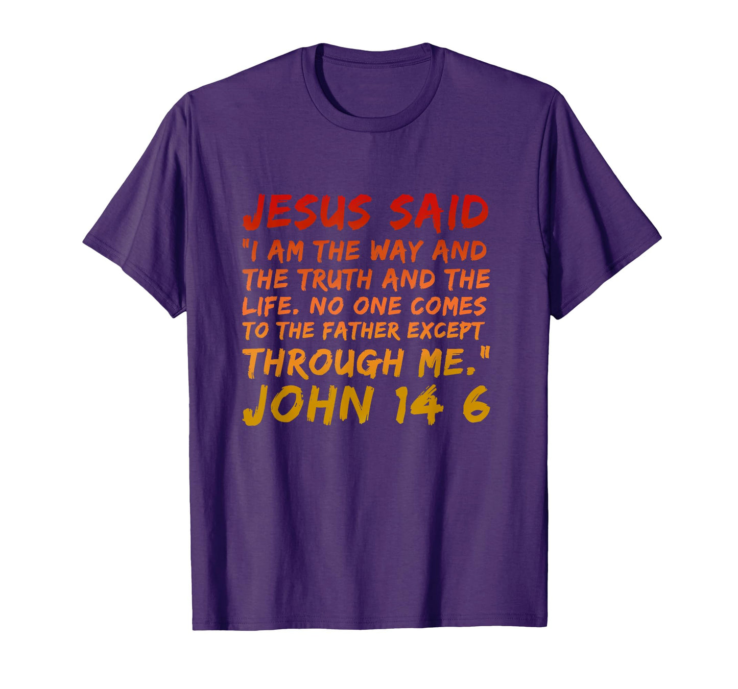 Alpha Bubble John 14:6 Jesus Said I Am The Way The Truth And The Life T-Shirt - Men's Black Small Modern Religious T-Shirt