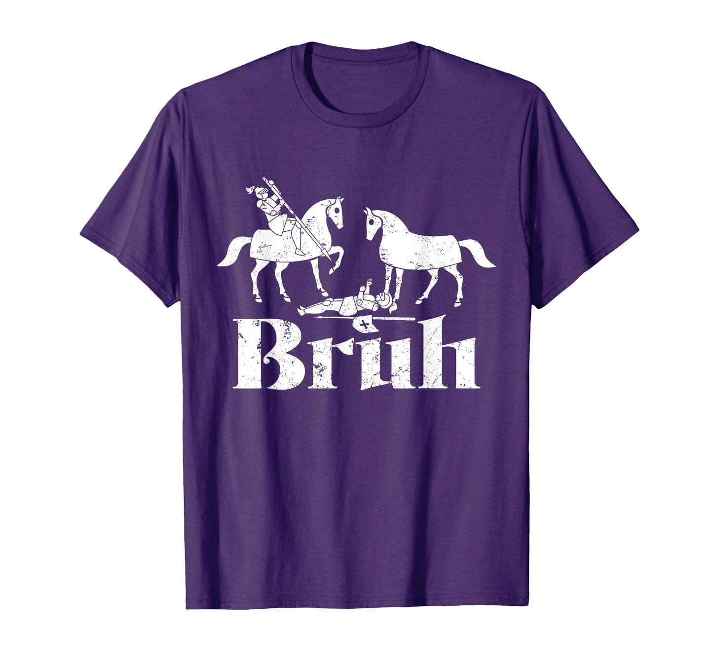 Bruh Funny Joust Knight Medieval Jousting Ren Faire T-Shirt