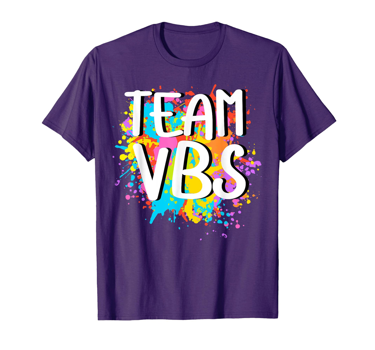 Team VBS Vacation Bible School I Love Paint Splatter Artist T-Shirt
