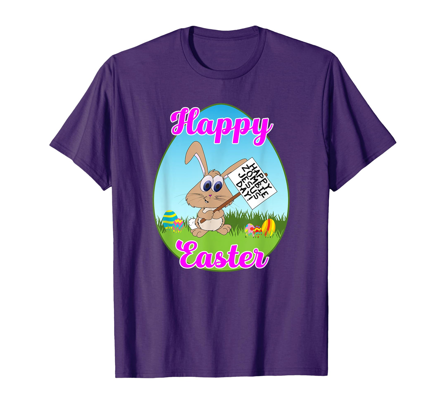 Happy Easter Happy Zombie Jesus Day Bunny Protestor T-Shirt