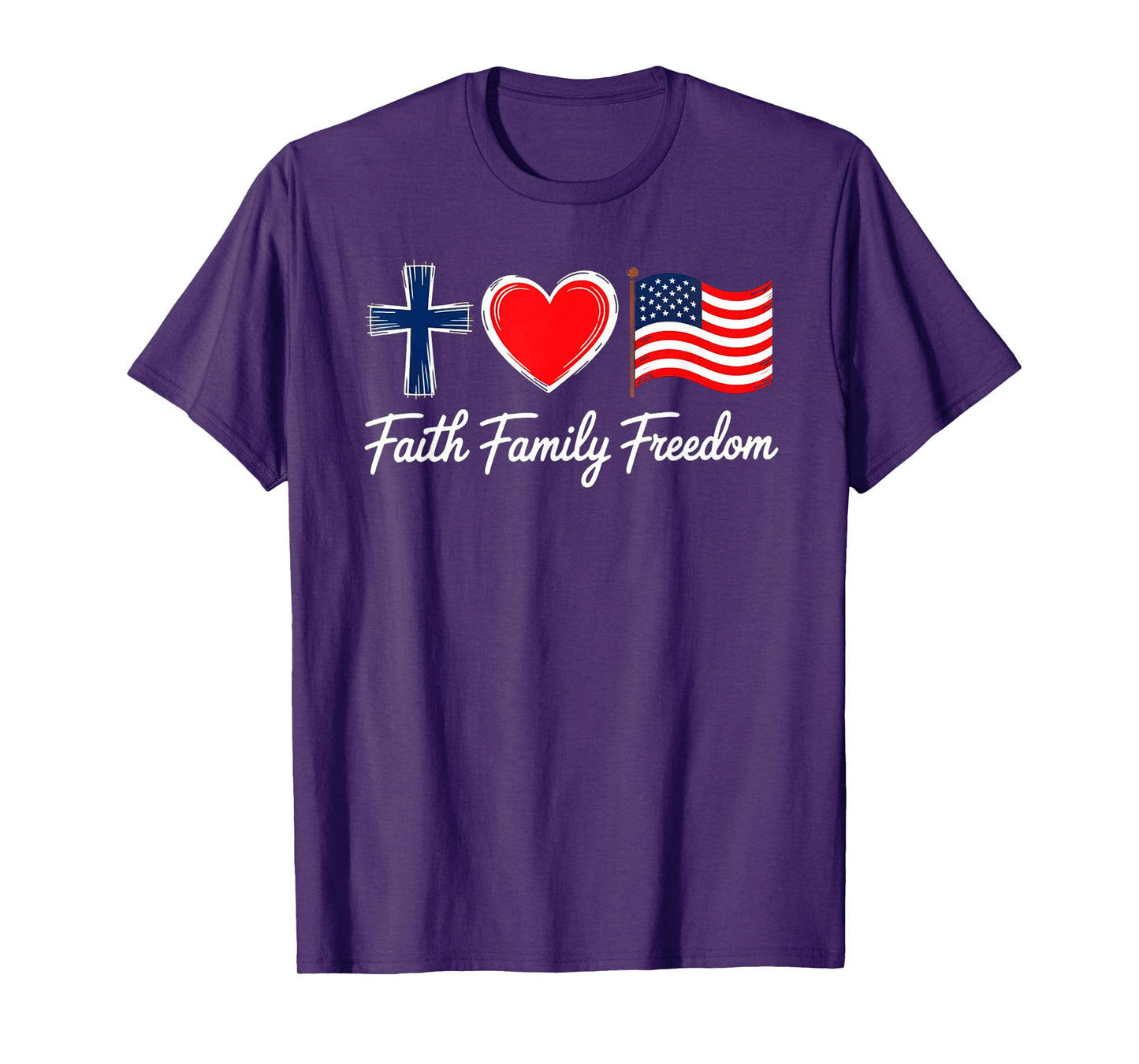 Faith Family Freedom Vintage Tee T-Shirt
