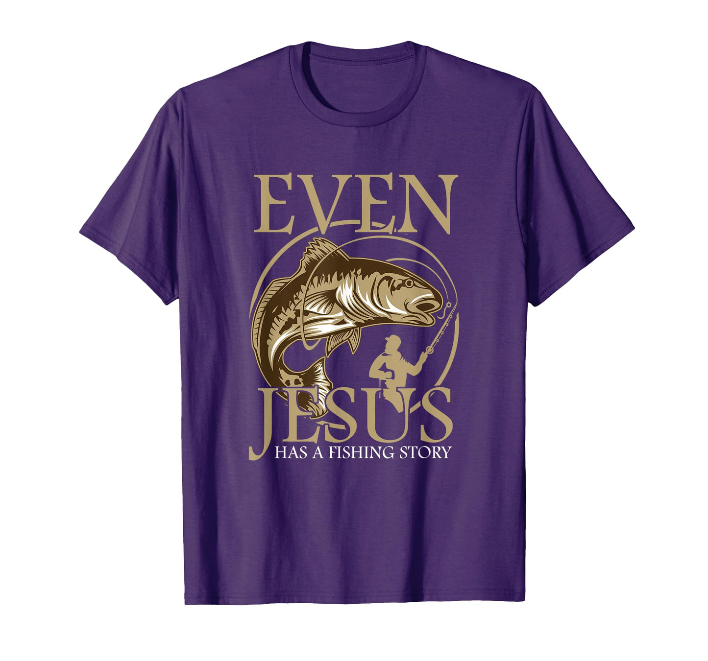 Religious Fisherman Even Jesus Has a Fishing History T-Shirt