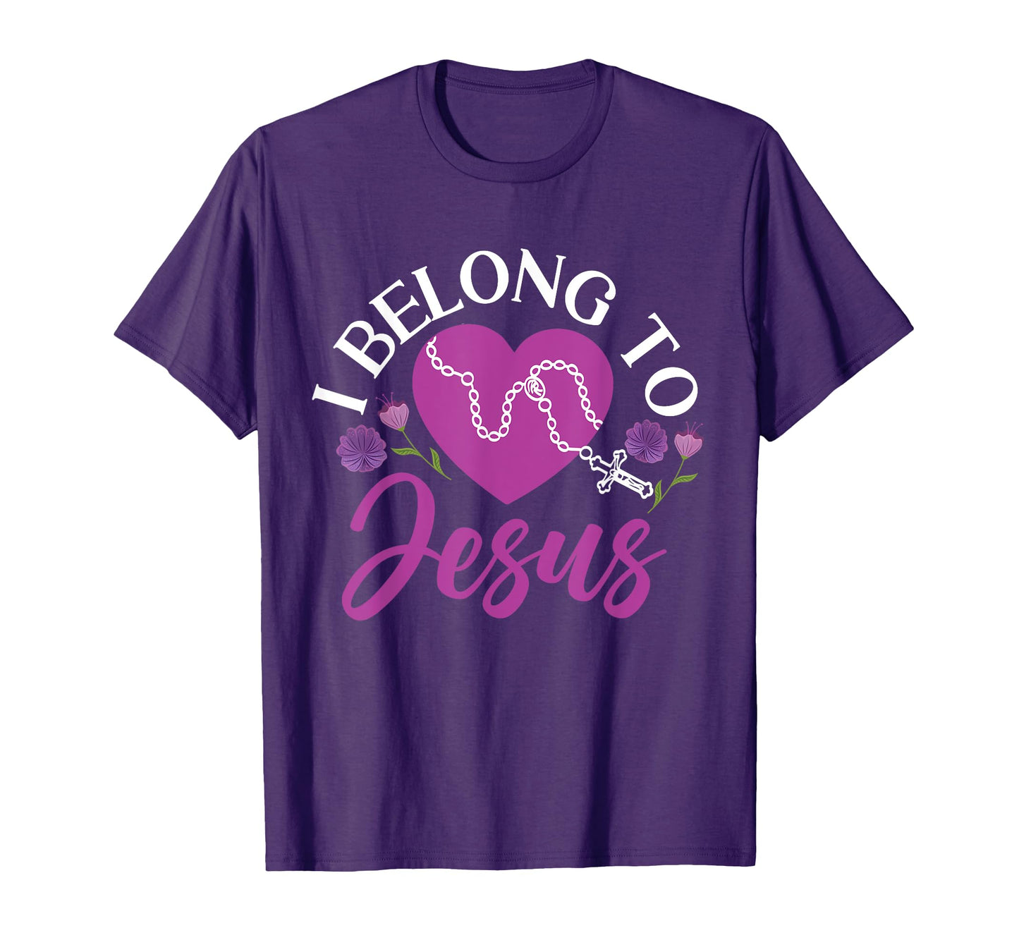 I Belong To Jesus Heart Design For Women And Girls T-Shirt