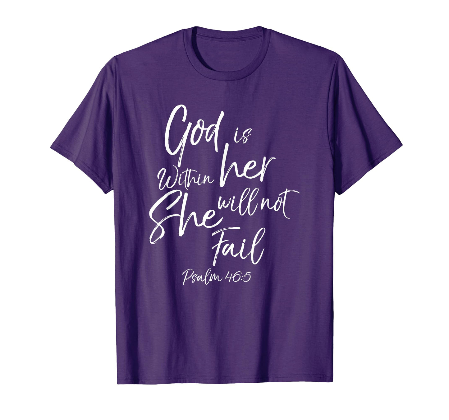 God is Within Her Christian Woman Bible Verse Proverbs Jesus T-Shirt