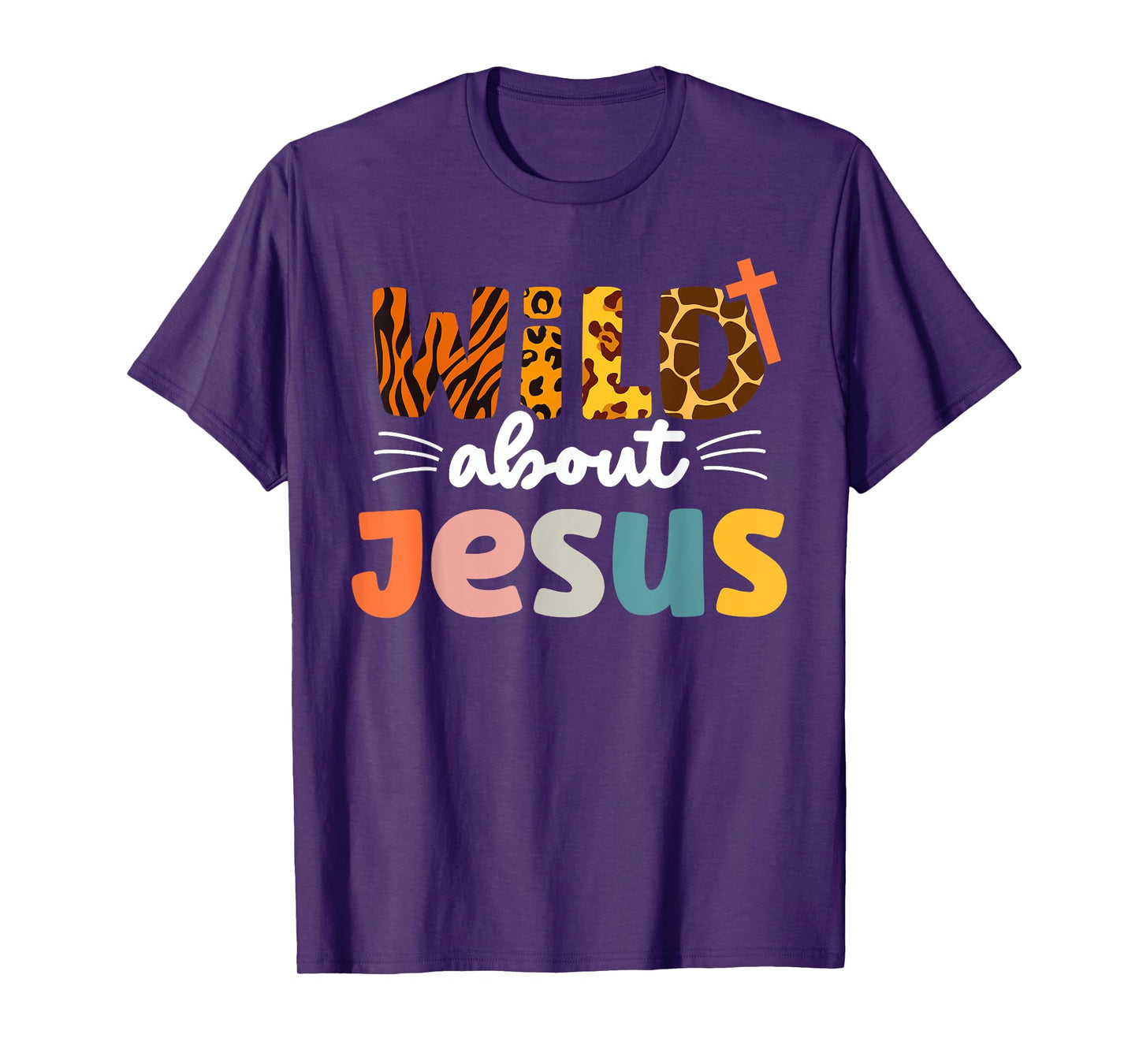Cute Wild About Jesus Leopard Christ and Christianity T-Shirt