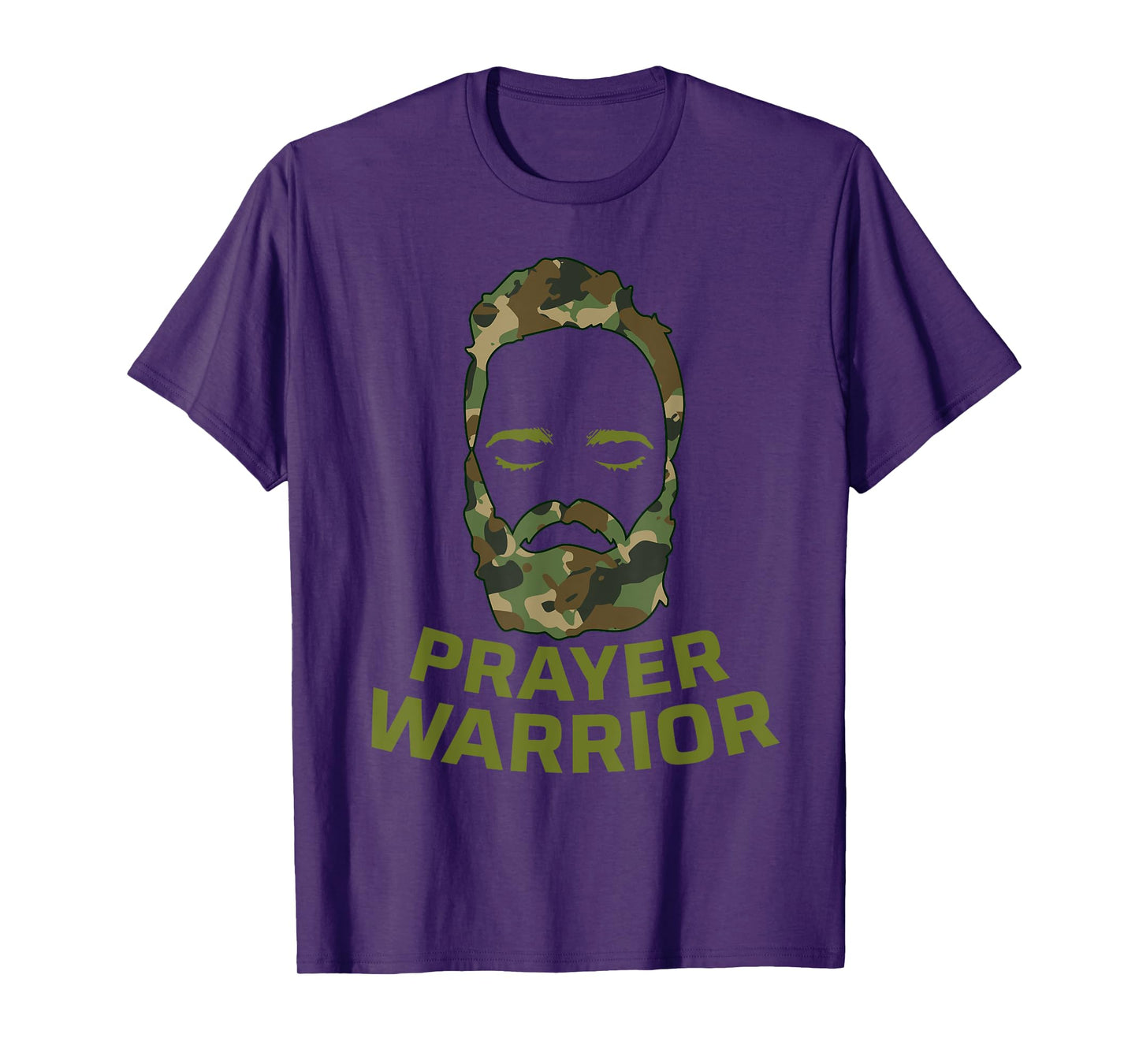 Prayer Warrior Men Camo God Jesus T-Shirt