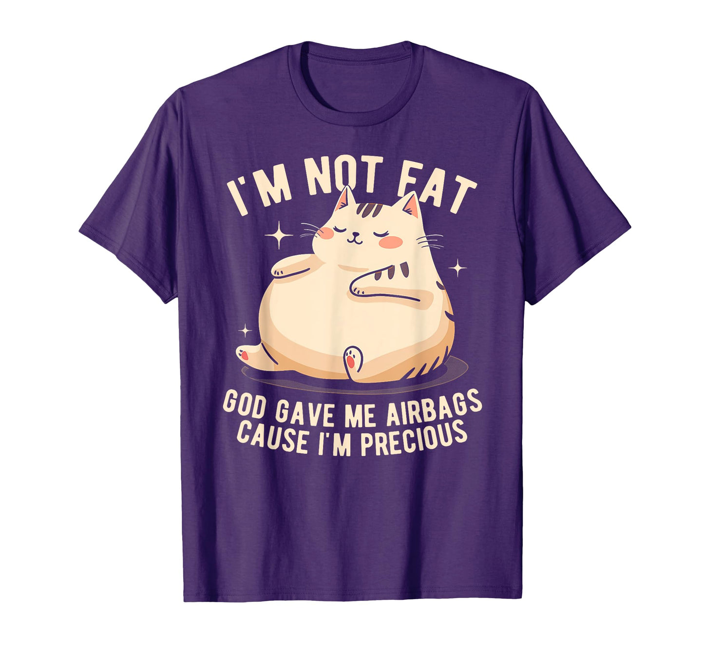 I'm Not Fat God Gave Me Airbags Funny Fat-Cat Precious T-Shirt