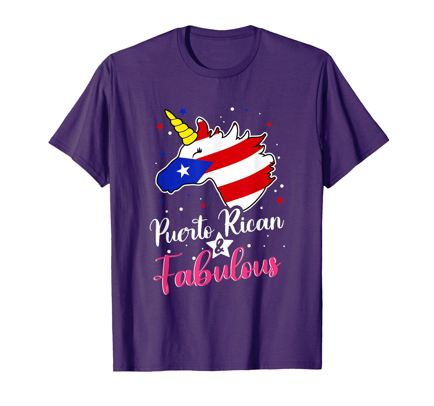Puerto Rican And Fabulous Unicorn Puerto Rico Flag Girls T-Shirt
