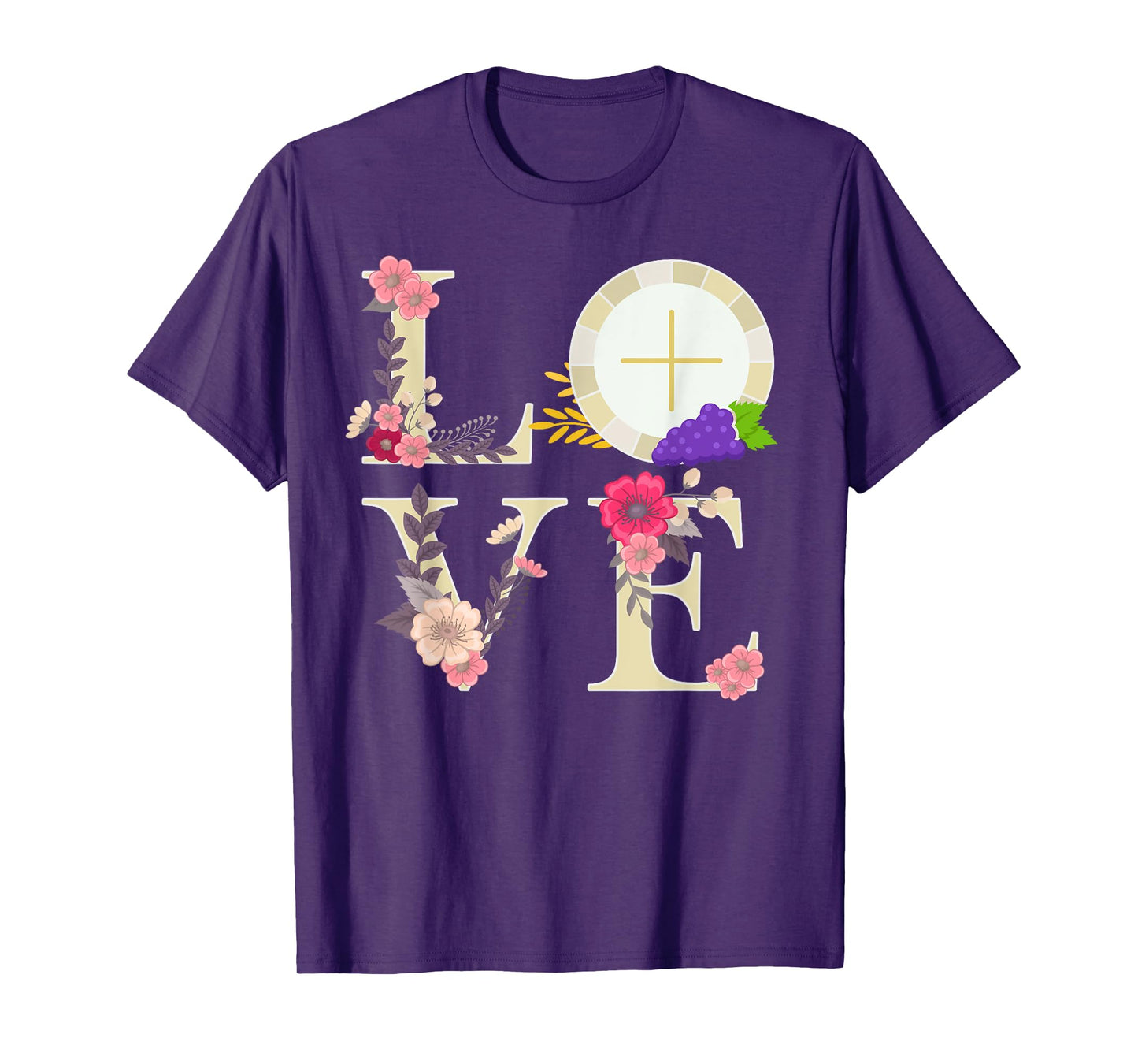 Eucharist Host Catholic 1st Holy Communion Gifts for Girls T-Shirt