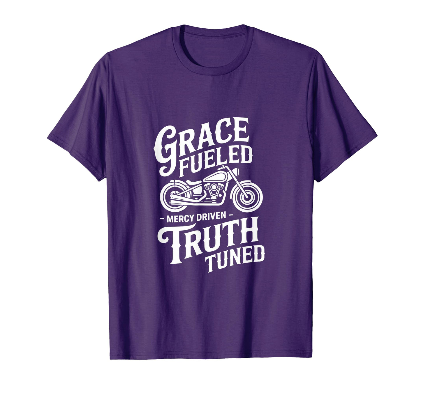 Christian Biker Grace Fueled Truth Tuned T-Shirt