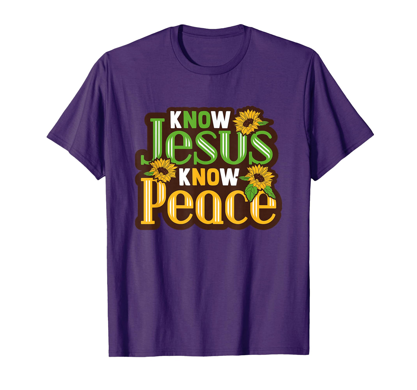 Biblicial Bible "No Jesus No Peace" Christ for Bible Student T-Shirt