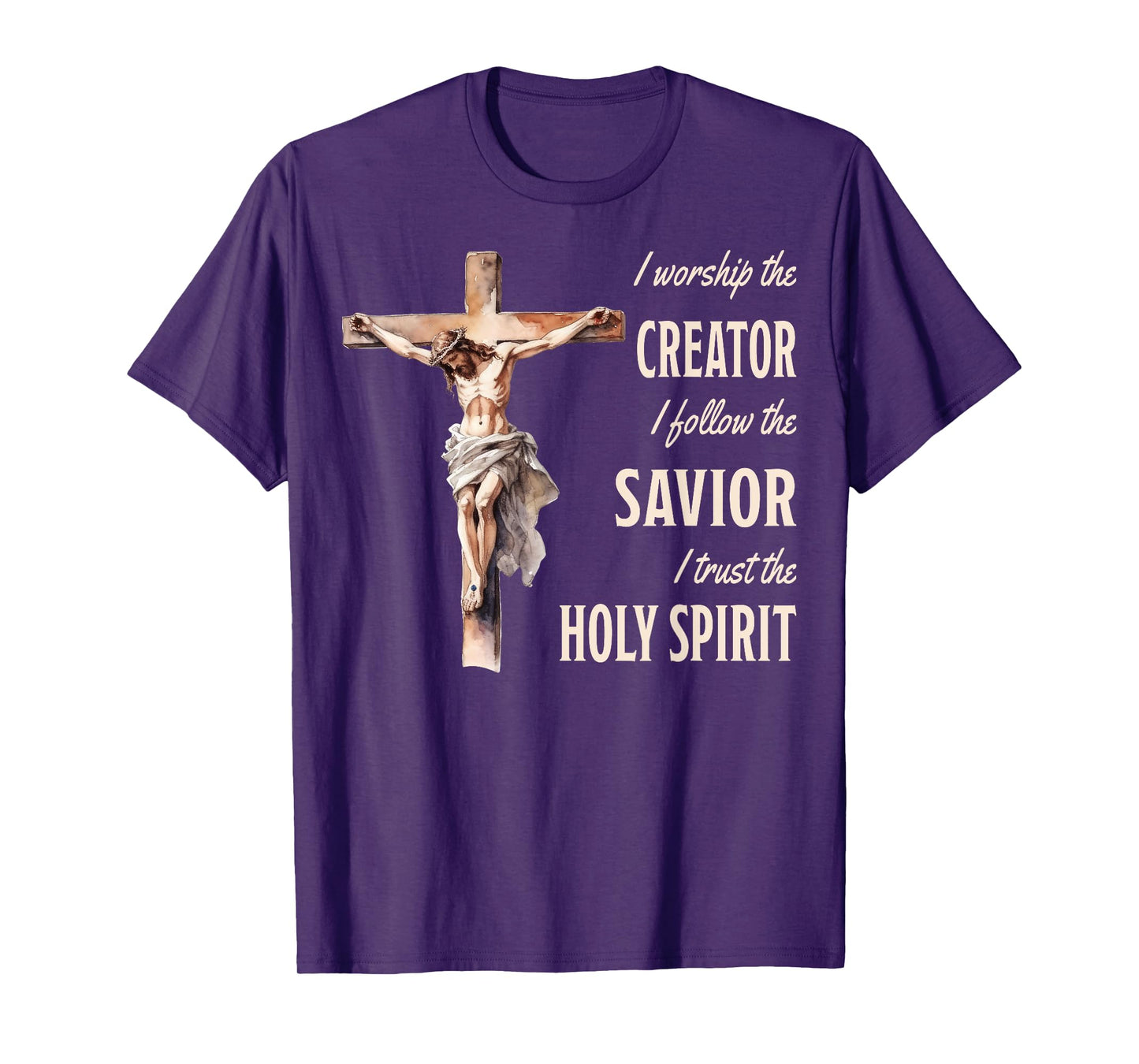 I Follow The Savior Jesus On The Cross Christian T-Shirt