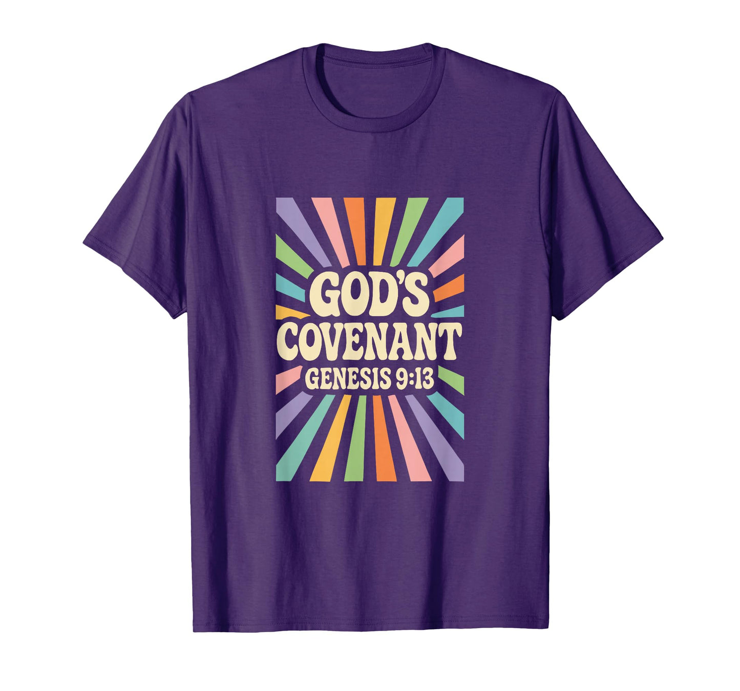 God's Covenant Genesis 9:13 - Rainbow - Holy Christian Faith T-Shirt
