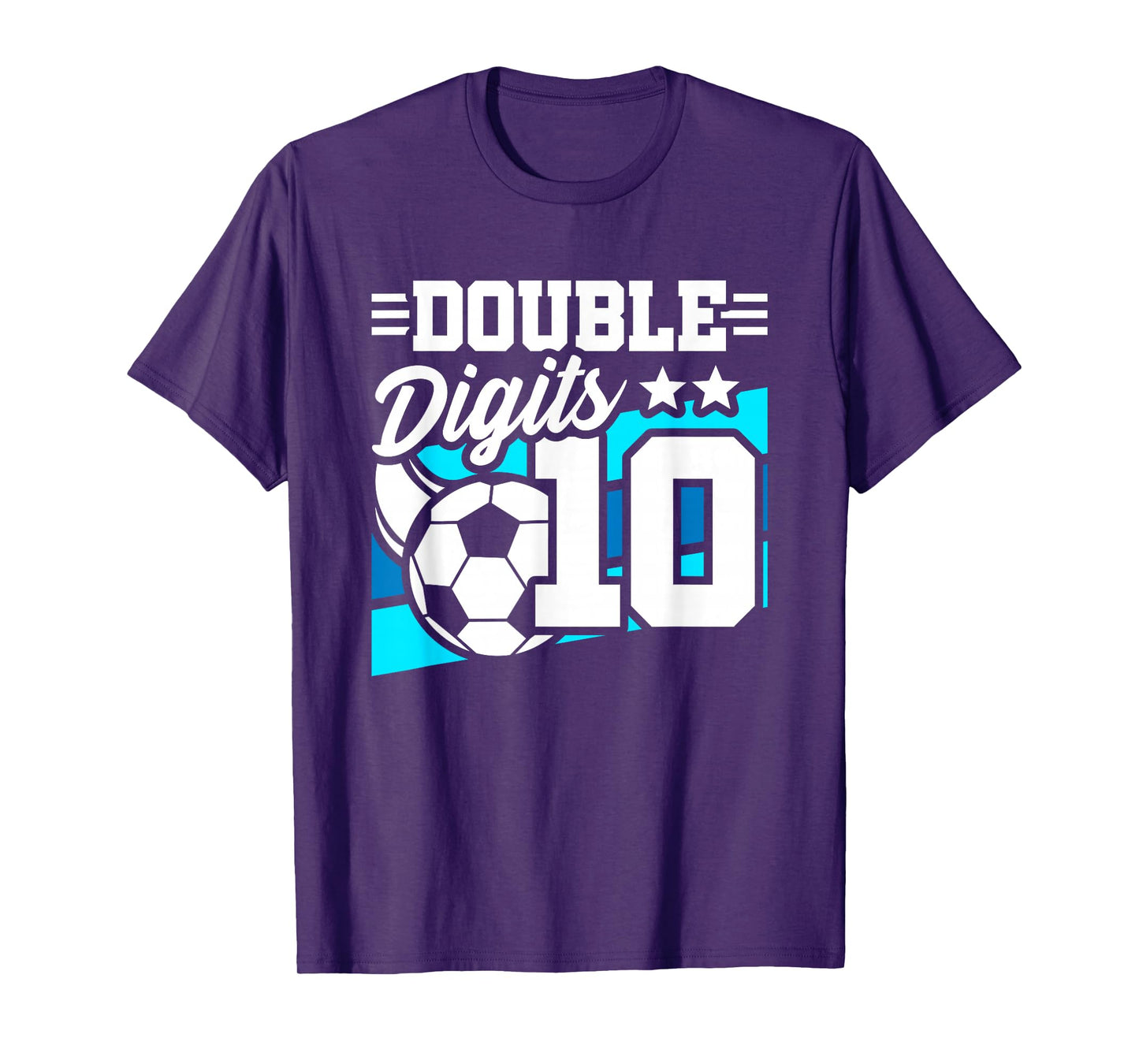 Soccer Boy Birthday 10 Year Old Double Digits 10th Birthday T-Shirt