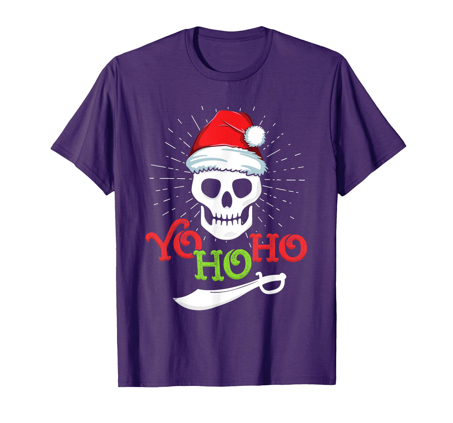 Yo Ho Pirate Boat Cruise Xmas Men Inappropriate Christmas T-Shirt