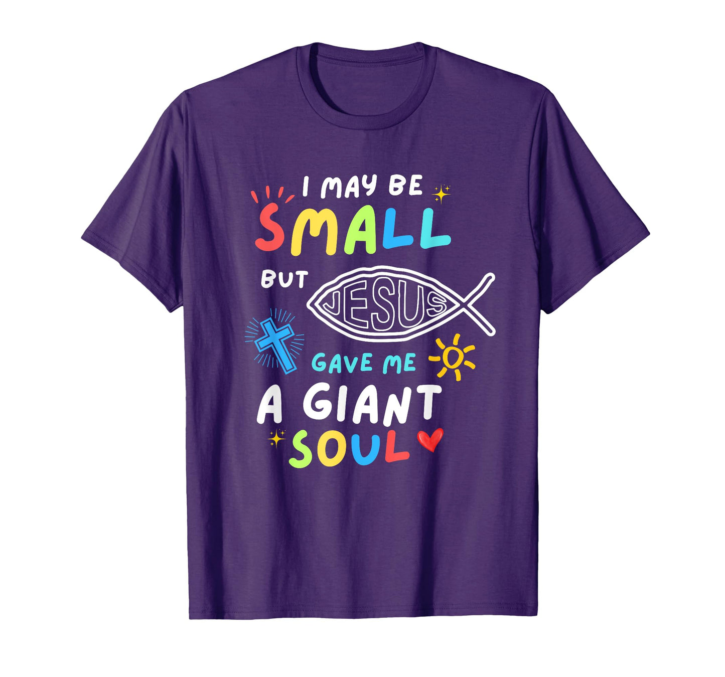 Jesus Gave Me A Giant Soul Christian Kids Faith Boys Girls T-Shirt
