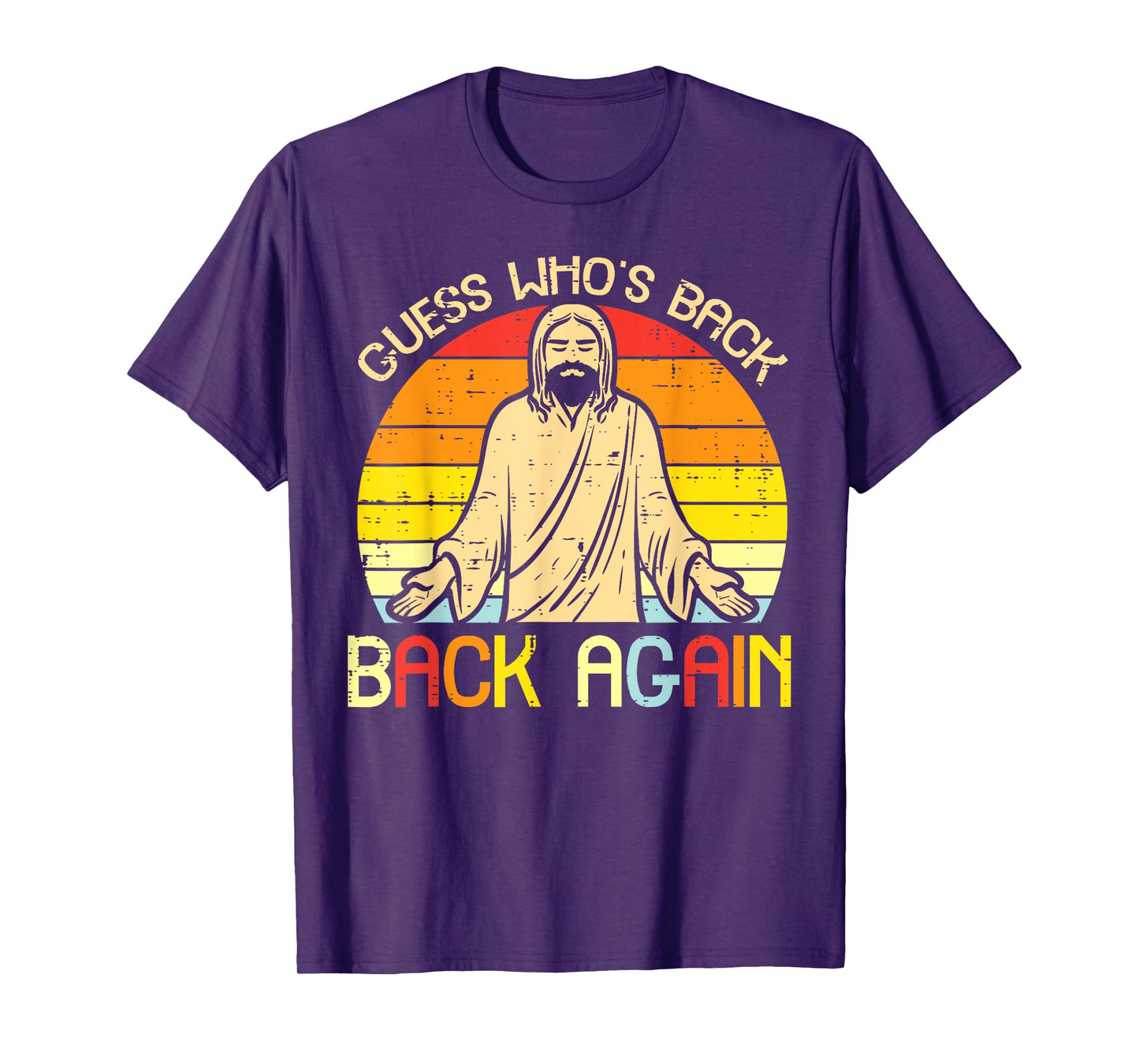 Easter Jesus Guess Whos Back Religious Christian Women Men T-Shirt