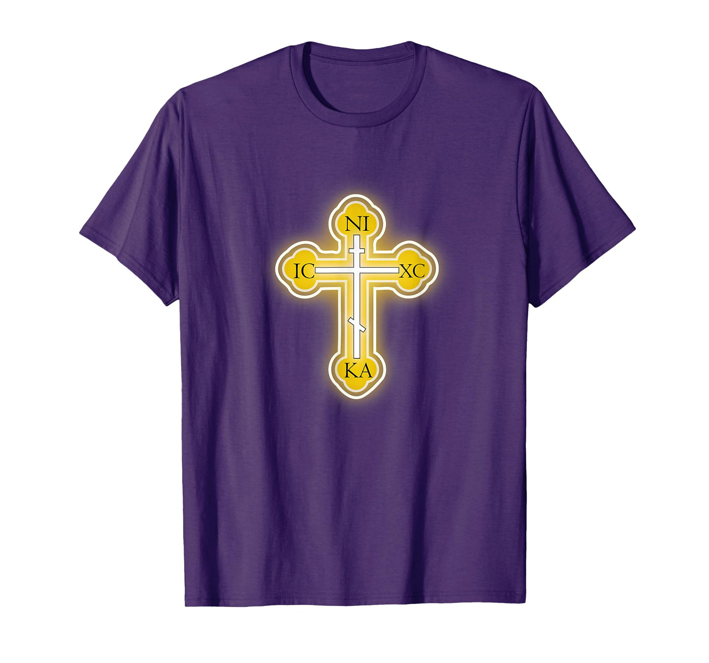 Russian Greek Christian Gift Easter Orthodox Cross T-Shirt