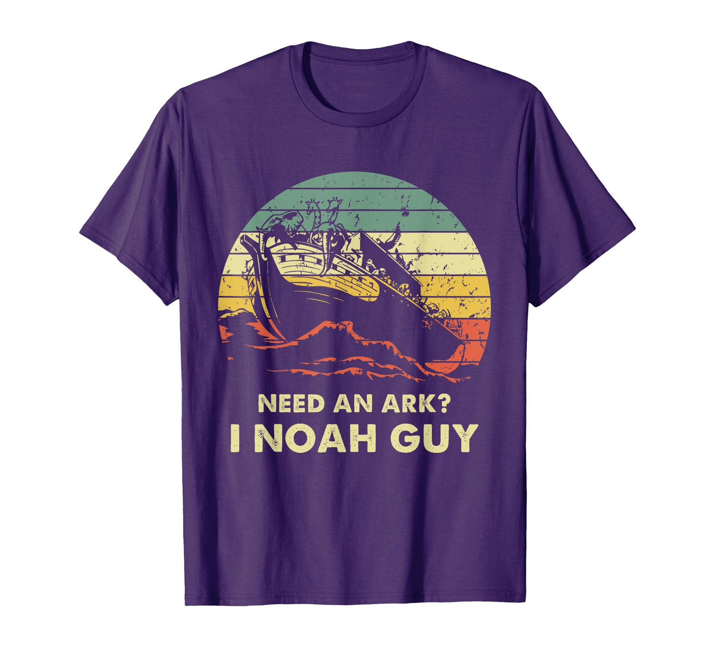 Need An Ark I Noah Guy Christian Jesus Retro Funny T-Shirt