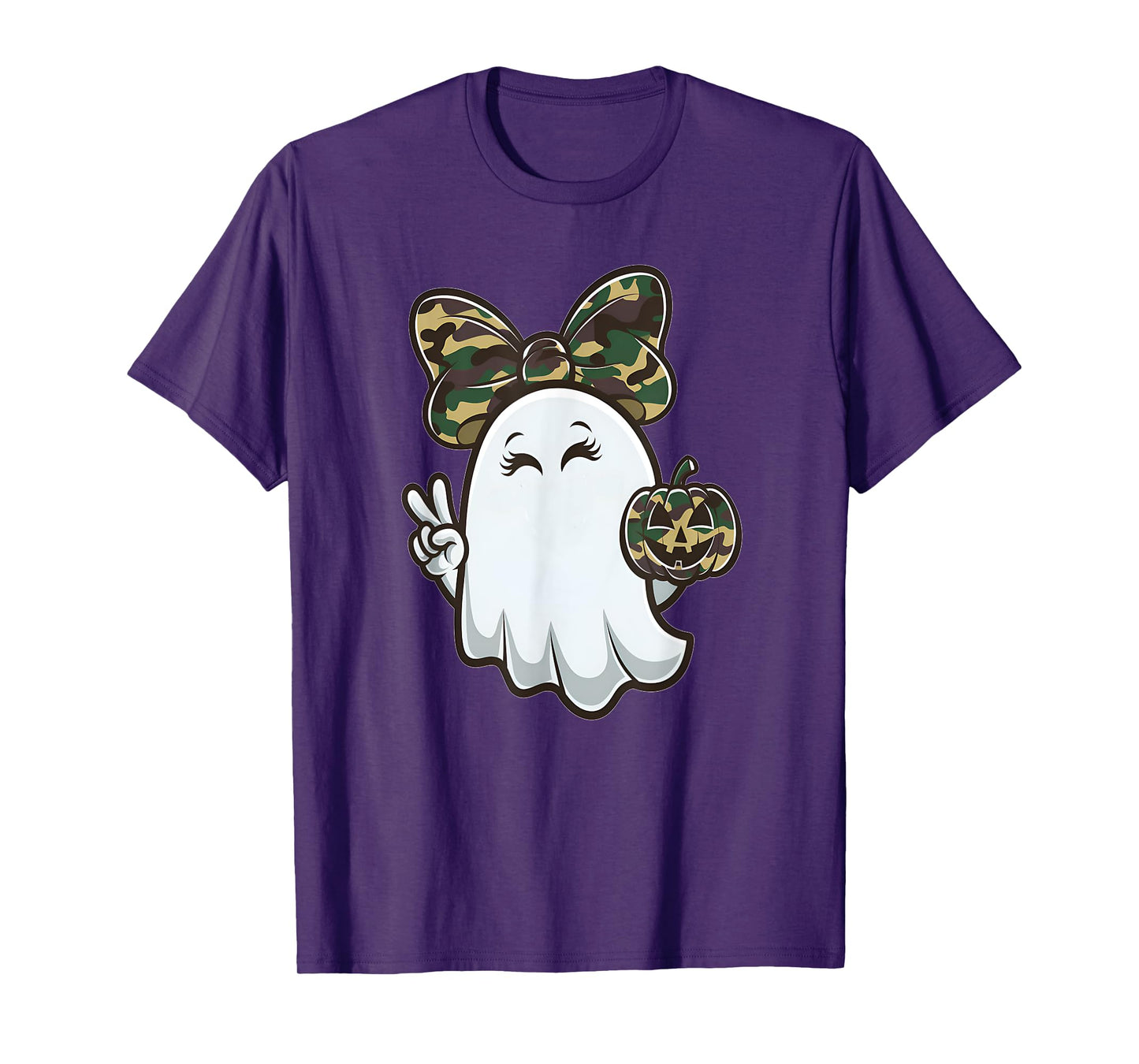 Funny Hello Hunting Season Halloween Camouflage Camo Ghost T-Shirt