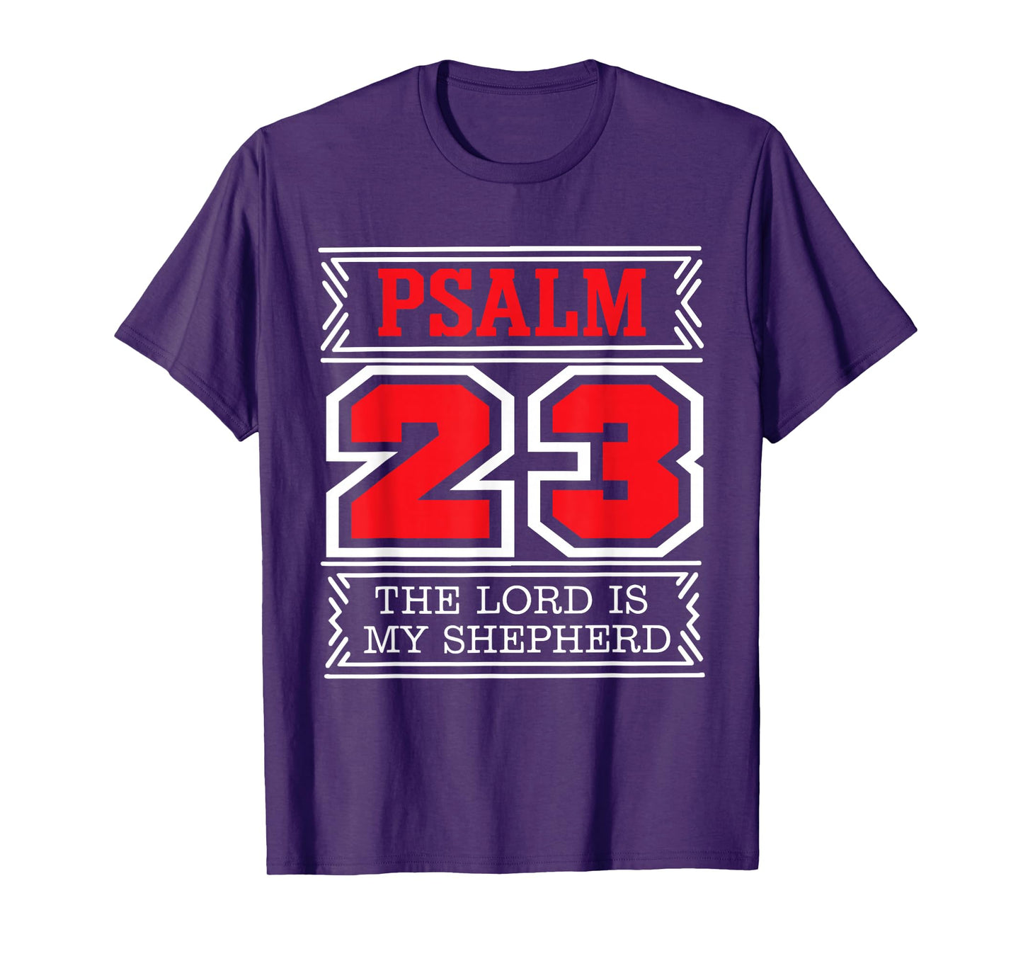 The Lord is My Shepherd Psalm 23 Christian Bible Verse Tee T-Shirt