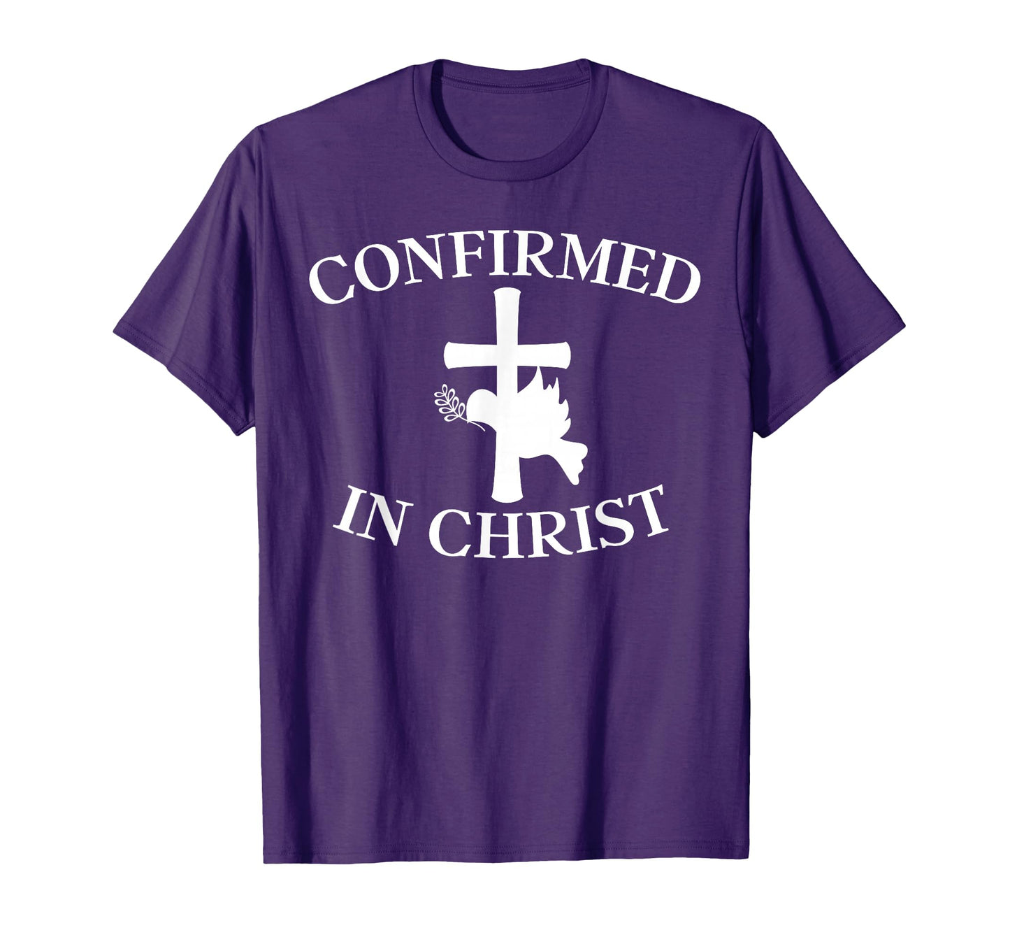 Confirmation Shirt - Confirmed In Christ Cross With Dove T-Shirt
