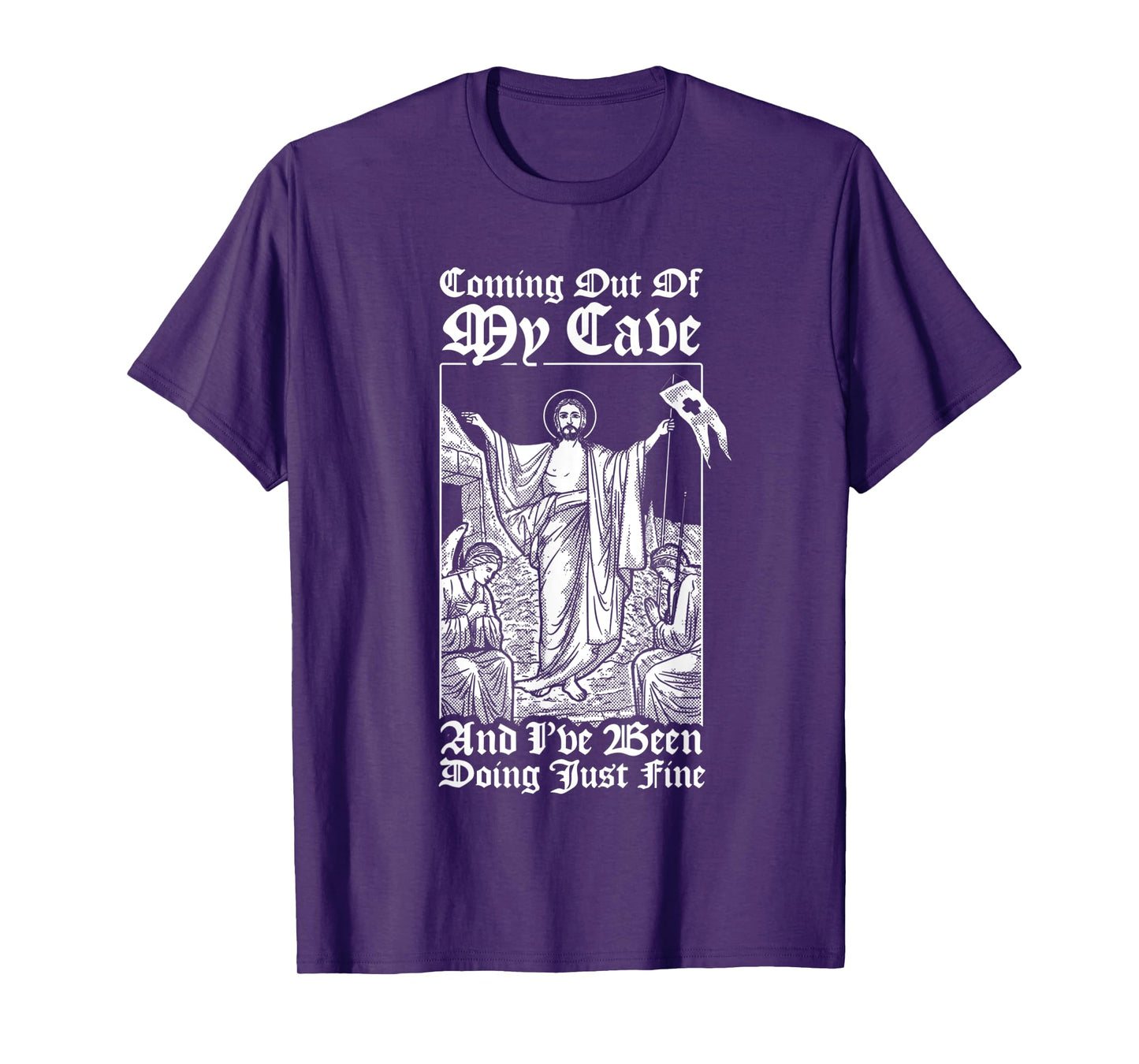 Coming Out Of My Cave Jesus - Christian Easter Meme T-Shirt