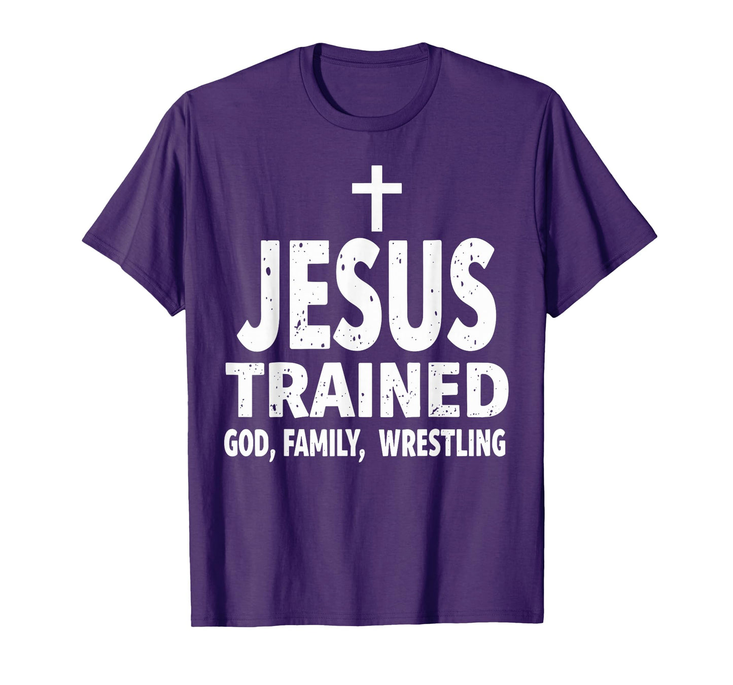 Jesus Trained God Family Wrestling Tee Christian Wrestler T-Shirt