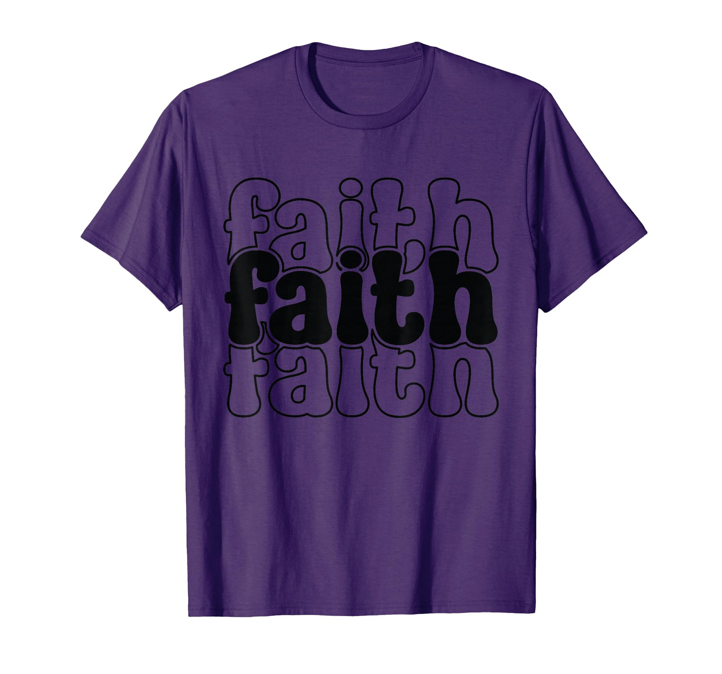 Retro Faith Christian - Faith Based Bible Verse Religious T-Shirt