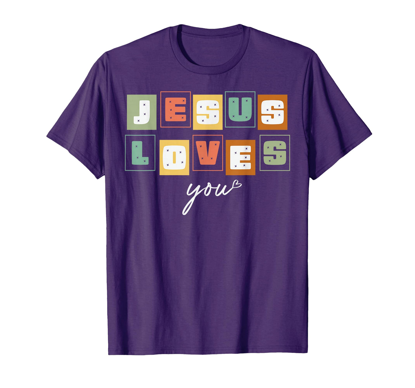 Jesus Loves You Christian Faith Retro Vintage T-Shirt