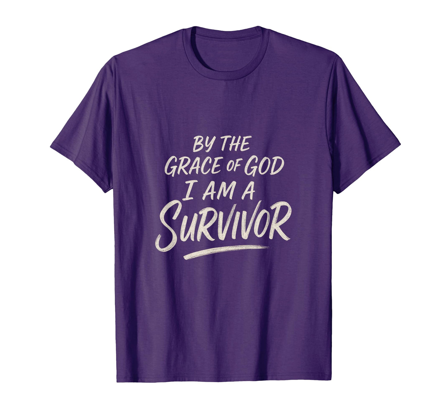 by The Grace of God - Cancer Survivor Inspirational T-Shirt