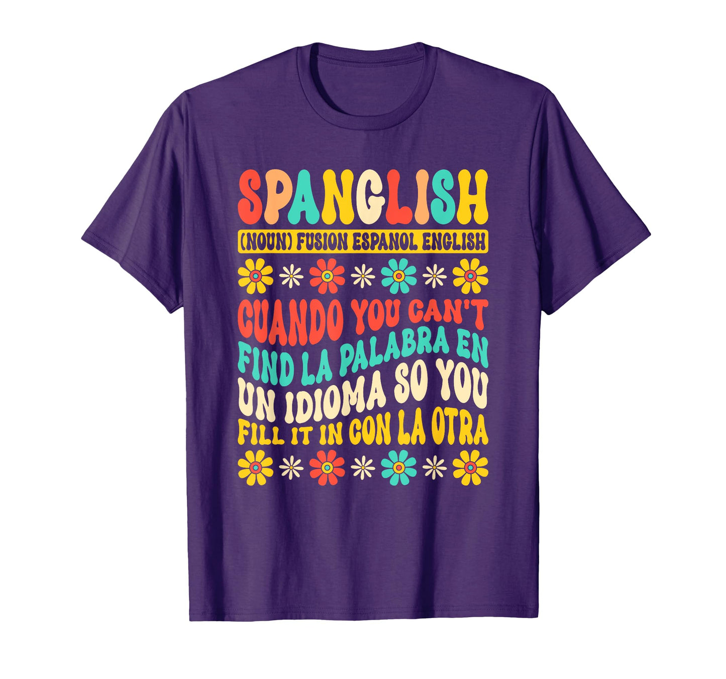 Spanglish Mexico Mexican Spanish Teacher T-Shirt